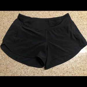 Lululemon Speed Up Short Long Black Size 8